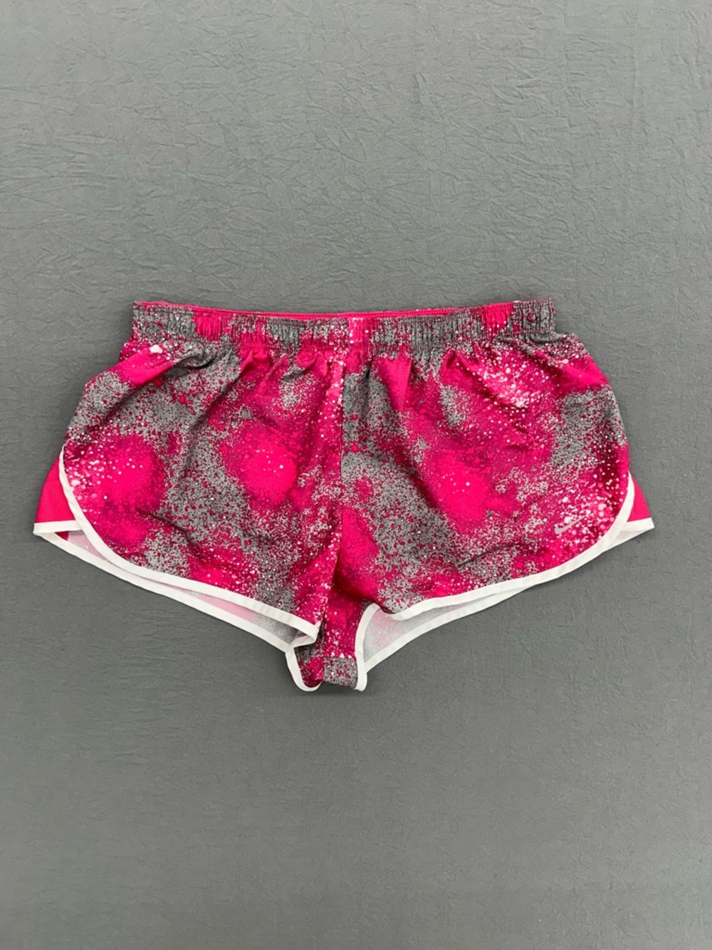 Nike Women’s Hot Pink Running Shorts with White Trim